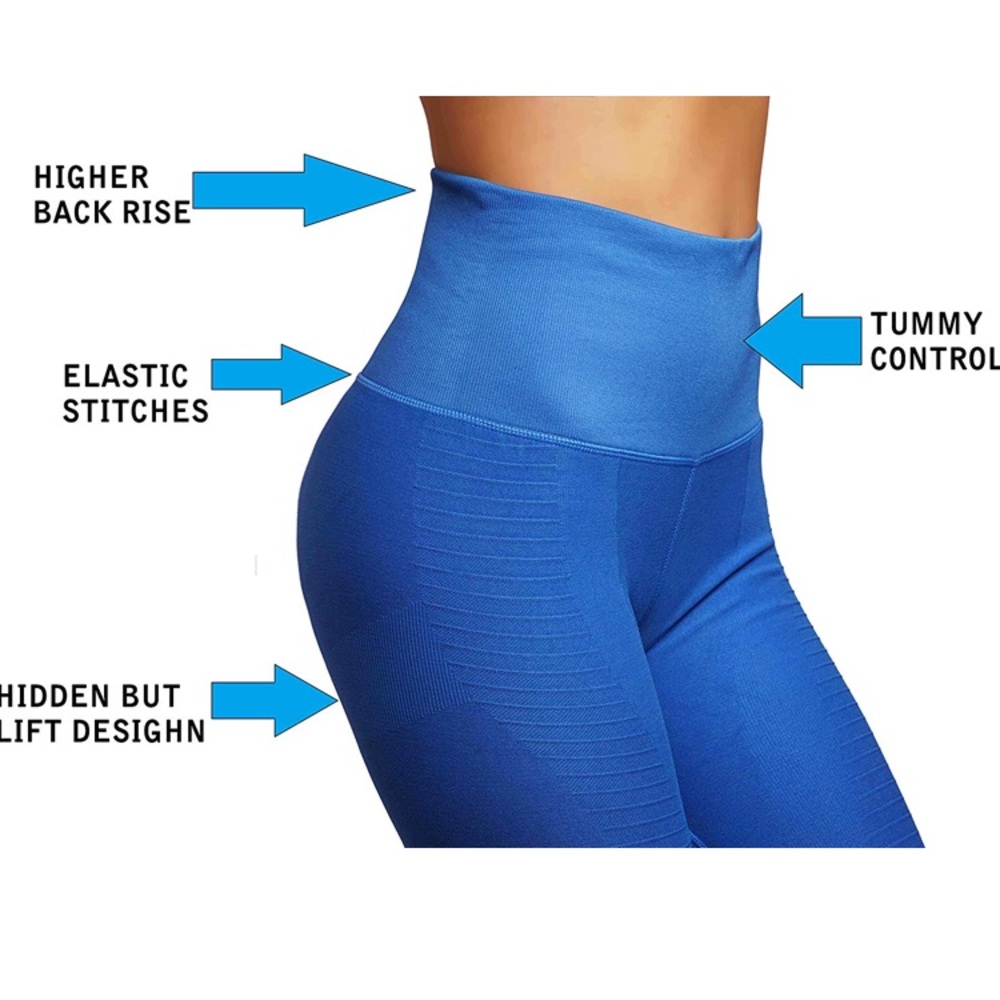 Ombré green compression leggings - Picture 3 of 4